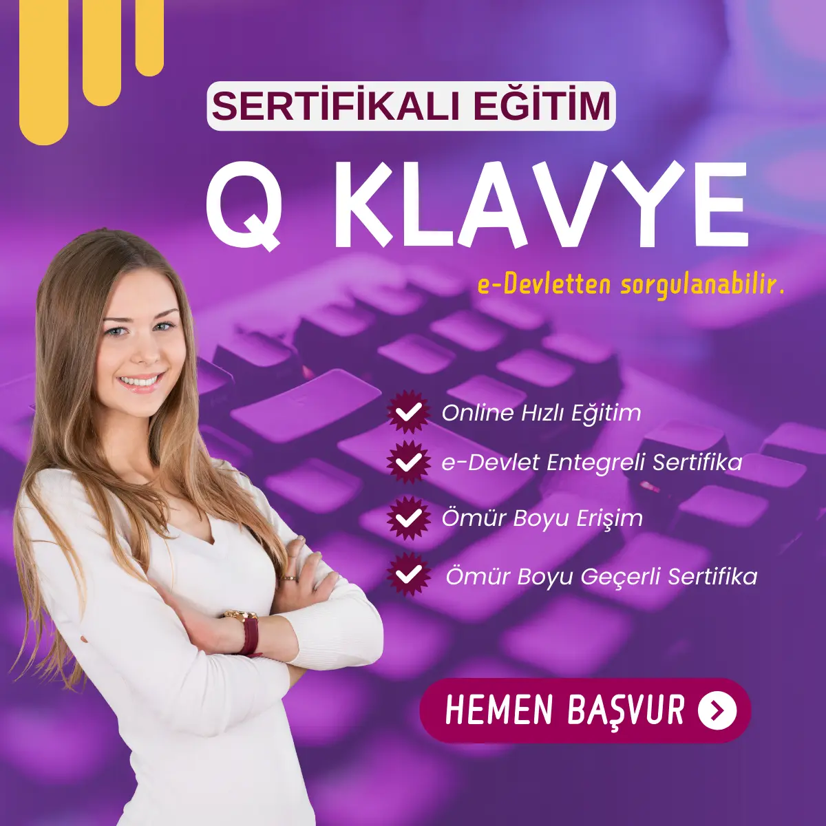 Q Klavye Egitimi Sertifika Programi